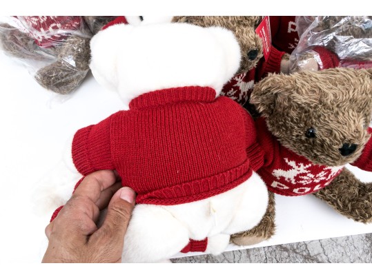 Eleven Ralph Lauren Teddy Bears