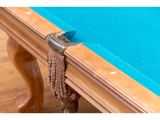 Brunswick Pool Table With Cues, Triangle, And Balls