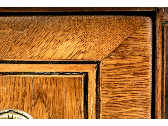 19th Century Transitional Full Size Three Drawer Commode #2