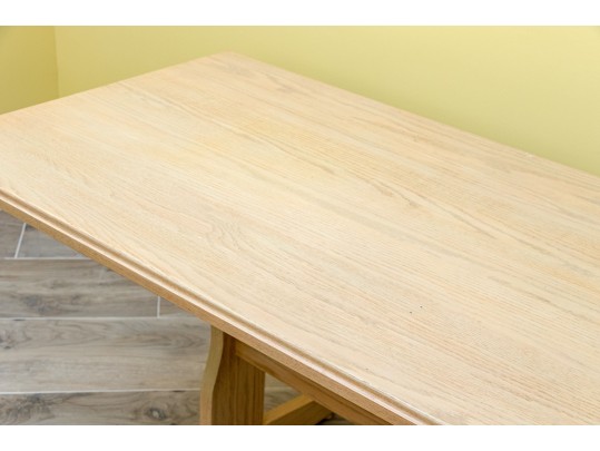 Oak Trestle Dining Table