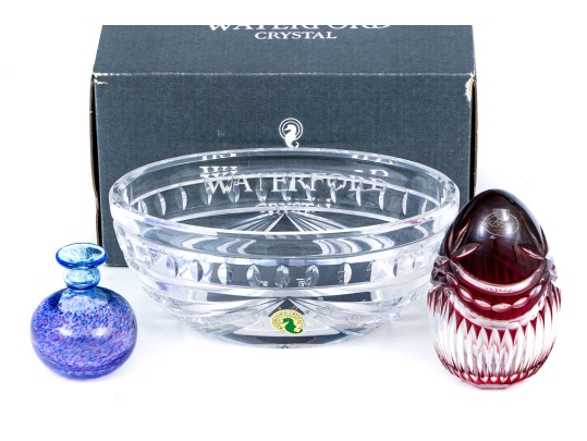 Collection Of Crystal And Glass, Including Waterford