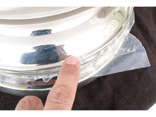 Silver Plated Lidded Casserole With Liner