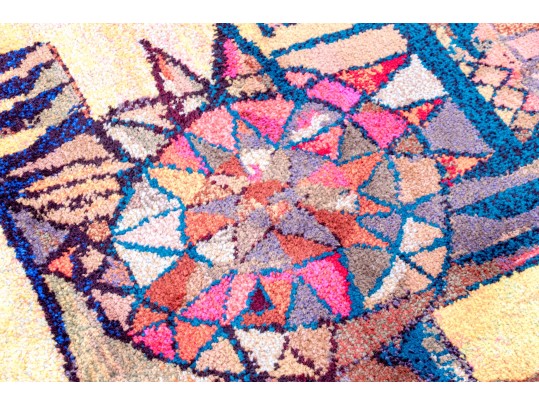 Hand-Knotted Wool Carpet, 7-7 1/4