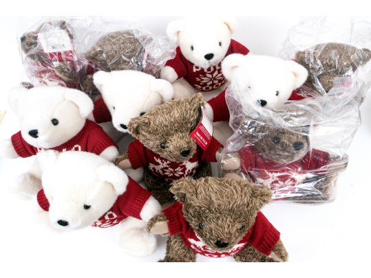 Eleven Ralph Lauren Teddy Bears