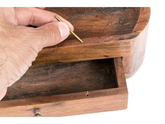 Antique Oval Wood Box