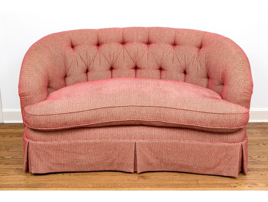 Custom Upholstered Loveseat Sofa