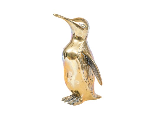 Vintage Brass Penguin Figure