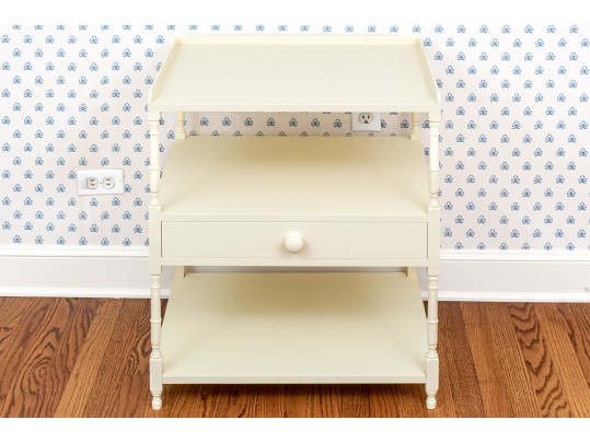 French Country Three-Tier Accent Table For Restoration