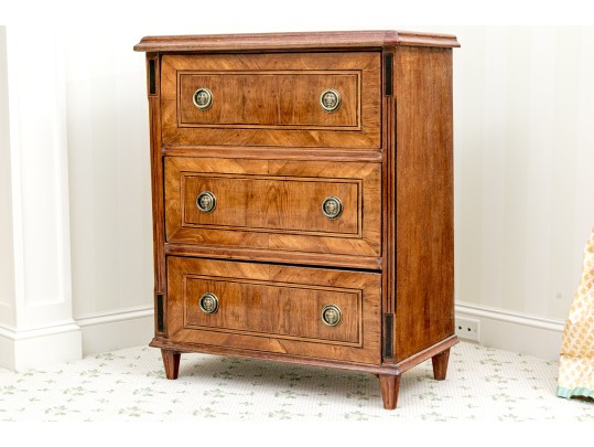 19th Century Transitional Three Drawer Full Size Commode #1