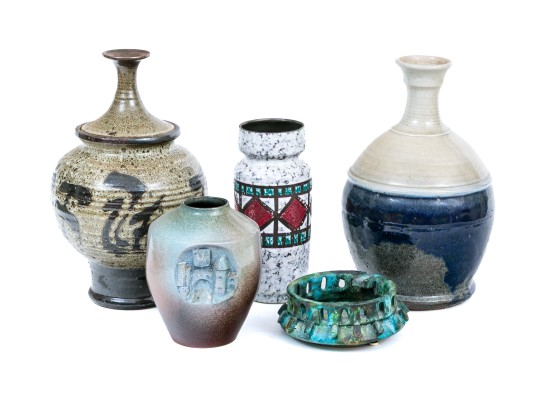 Collection Of Five Pieces Of Vintage Ceramics