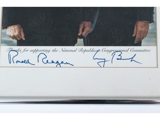 Letters And Photograph Signed By Presidents Gerald R. Ford, George W. Bush, Ronald Reagan