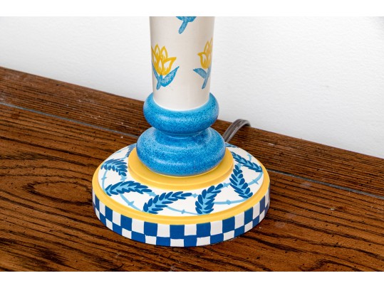 Pair Of Whimsical Lamps In The Style Of Mackenzie Childs