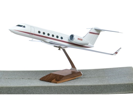 PacMin Model Wood Airplane On Base - New In Box