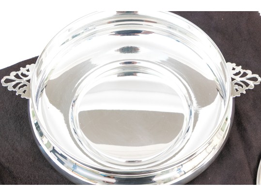 Silver Plated Lidded Casserole With Liner