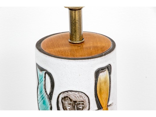 Vintage Swiss Meister Studio Pottery Table Lamp