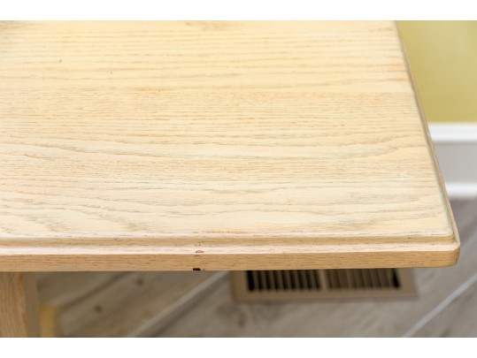 Oak Trestle Dining Table