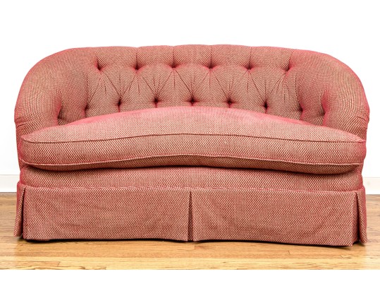Custom Upholstered Loveseat Sofa