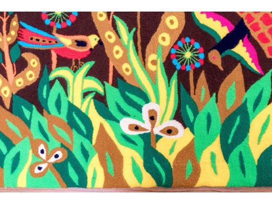 Luis Montiel, (Venezuelan, 1914-1998) Wool Jungle Tapestry, 8'-1 1/2