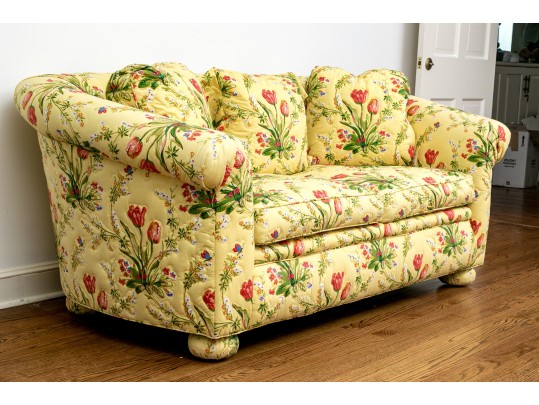 Beverly Interiors Stewart Collection Quilted Upholstered Loveseat Sofa