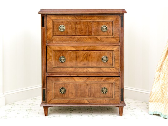 19th Century Transitional Three Drawer Full Size Commode #1