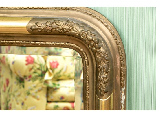 Handsome Louis Philippe Style Gilt Mirror