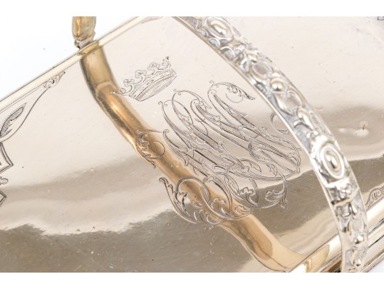 Antique Etched Silver Plated Paper Weight