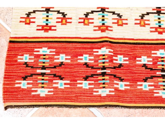 Flatweave Wool Carpet, 6'-5 1/2