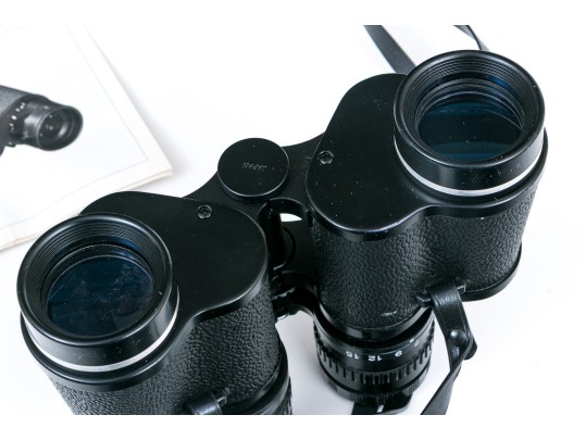 Asahi Pentax Zoom 15 X Binoculars With Case