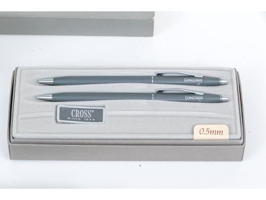 Group Of Seven Cross Pens For Concorde British Airways