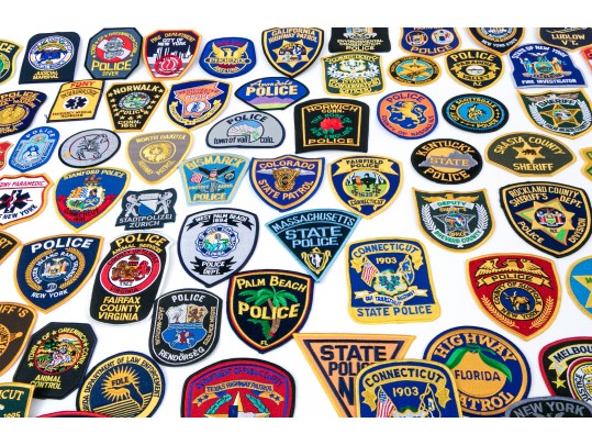 Extensive Collection Of American Police Patches