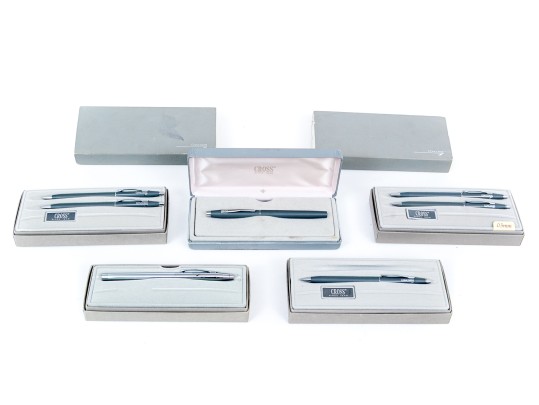 Group Of Seven Cross Pens For Concorde British Airways