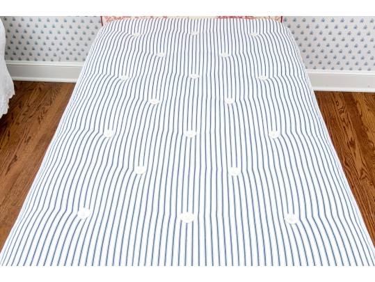 Twin Size Toile Upholstered Bed With EPOC 