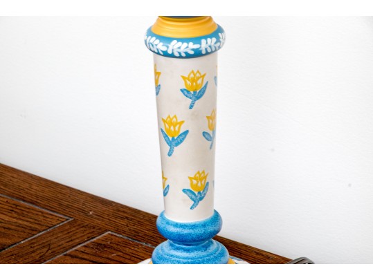 Pair Of Whimsical Lamps In The Style Of Mackenzie Childs