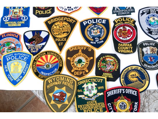 Extensive Collection Of American Police Patches