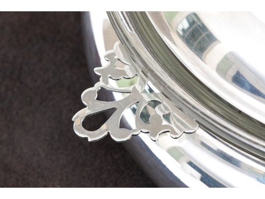 Silver Plated Lidded Casserole With Liner
