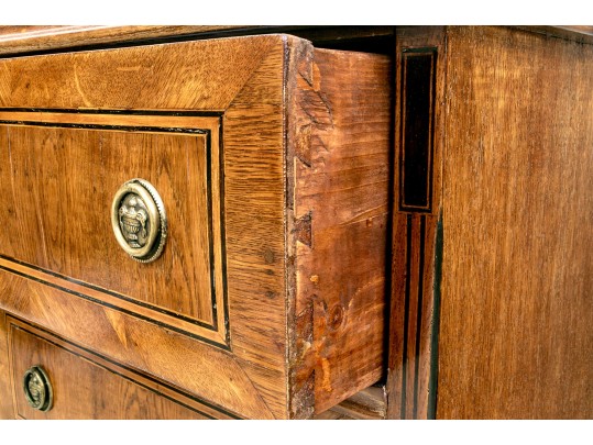 19th Century Transitional Full Size Three Drawer Commode #2