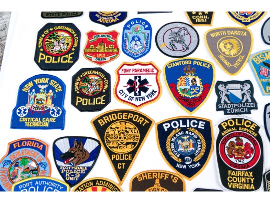 Extensive Collection Of American Police Patches