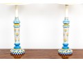 Pair Of Whimsical Lamps In The Style Of Mackenzie Childs
