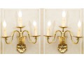 Pair Of Brass Wall Sconces