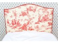 Twin Size Toile Upholstered Bed With EPOC 