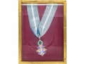 Al Merito Civil Medal On Sash Custom Framed