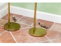 Two Brass Adjustable Floor Lamps