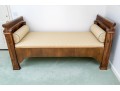 Antique Biedermeier Walnut Daybed, Ca. 1830-50