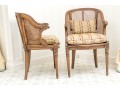 Pair Of Antique Louis XVI Bergères, Ca. 1920's