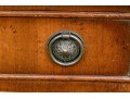 Pair Of Mahogany Lyre Motif Drop Leaf End Tables