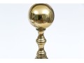 Pair Of Brass And Iron Cannonball Andirons