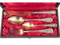 Continental 880 Silver Cutlery Set With Case, 2.685 Ozt. Weighable