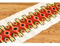 Handmade Flatweave Scandinavian Folk Pattern Runner, 6'-2 1/2