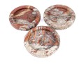 Set Of Three Fratelli Mannelli (Italian, A. 1970s) Carved Travertine Bowls