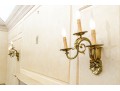 Pair Of Brass Wall Sconces